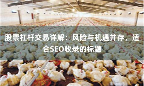 股票杠杆交易详解：风险与机遇并存，适合SEO收录的标题